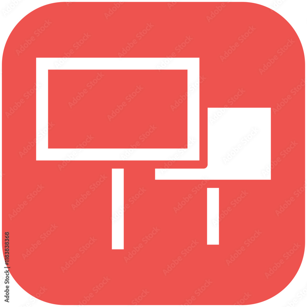 Tableau sur toile Banner vector icon illustration of Protesting and Civil Disobedience iconset