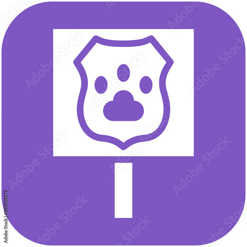 Animal Rights vector icon illustration of Protesting and Civil Disobedience iconset.