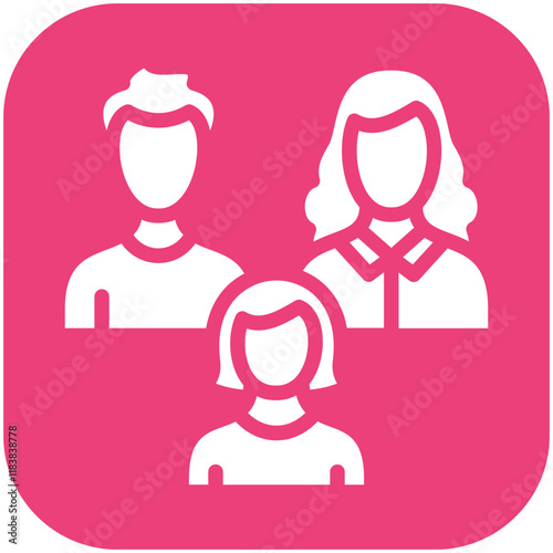 Family vector icon illustration of Vacation Planning iconset.