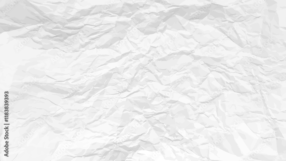 White clean crumpled paper