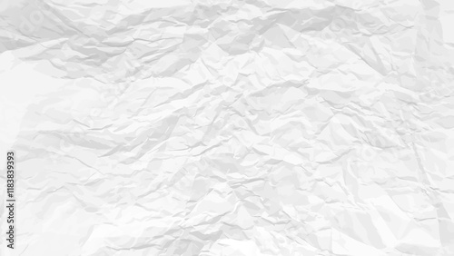 White clean crumpled paper