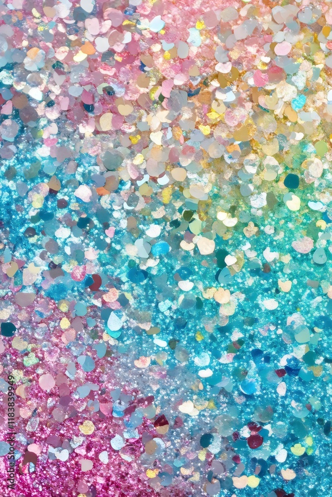 Obraz premium Abstract Colorful Glitter Texture with Bright Vibrant Sparkles