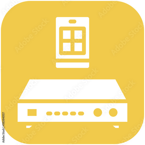 DVR vector icon illustration of Mobile UI & UX iconset.