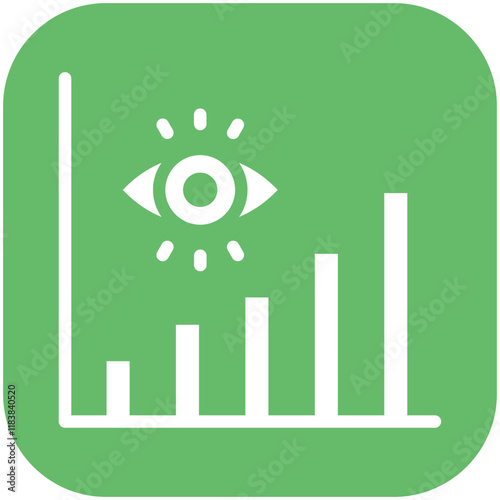 Vision vector icon illustration of Business & Economy iconset.