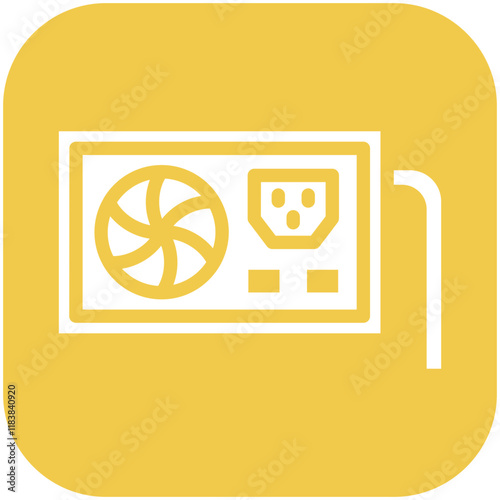 AC Supply vector icon illustration of School iconset.