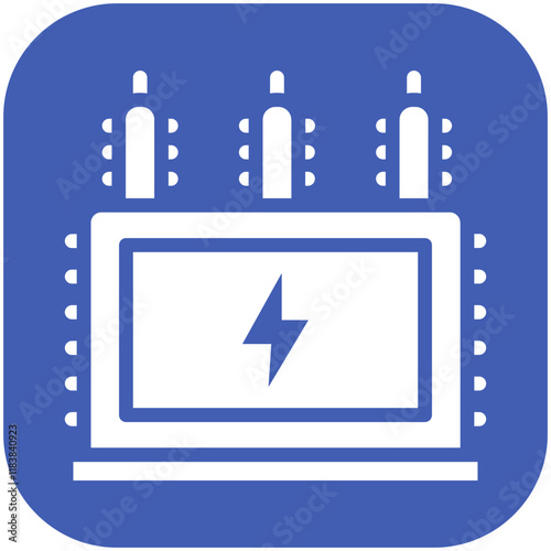 Transformer vector icon illustration of School iconset.