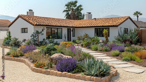 Stunning Spanish-Style Home with Lush Landscaping and Exquisite Curb Appeal