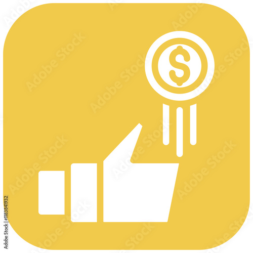 Coin Toss vector icon illustration of Soccer iconset.