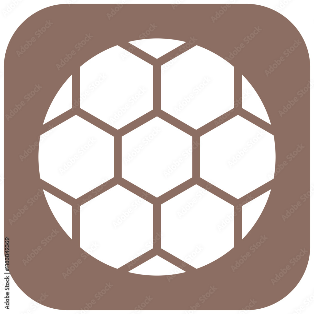 Fototapeta premium Football vector icon illustration of Soccer iconset.