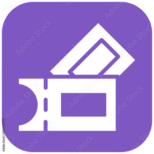 Tickets vector icon illustration of Soccer iconset.
