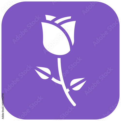 Rose vector icon illustration of Funeral iconset.