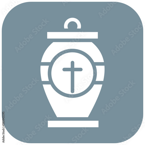 Ashes vector icon illustration of Funeral iconset.