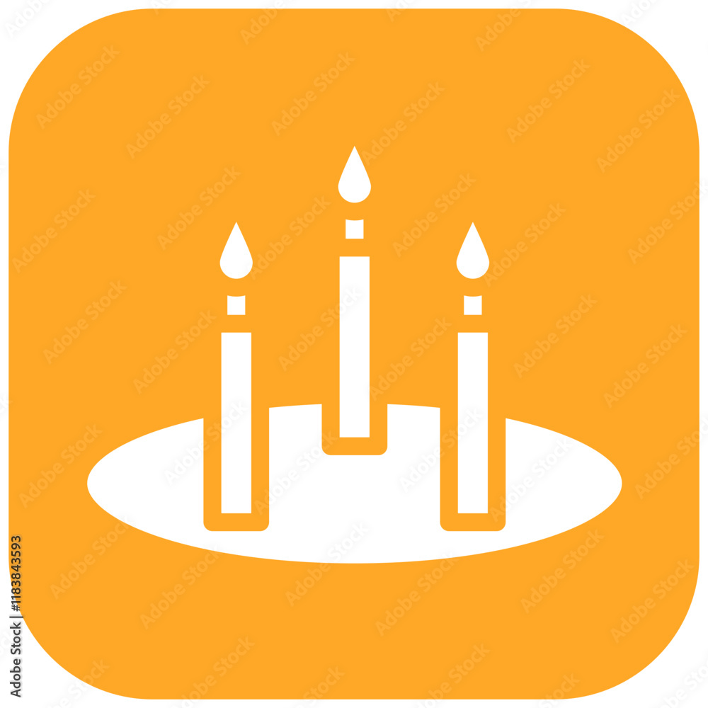 Candles vector icon illustration of Party and Celebration iconset. Candles vector icon illustration of Party and Celebration iconset.