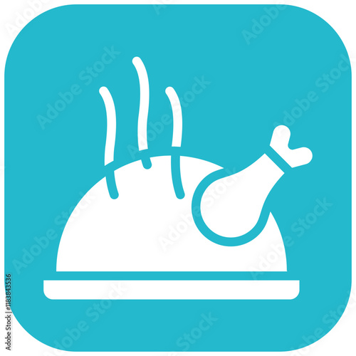 Turkey vector icon illustration of Party and Celebration iconset.