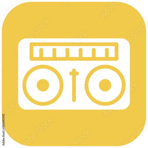 DJ vector icon illustration of Party and Celebration iconset.