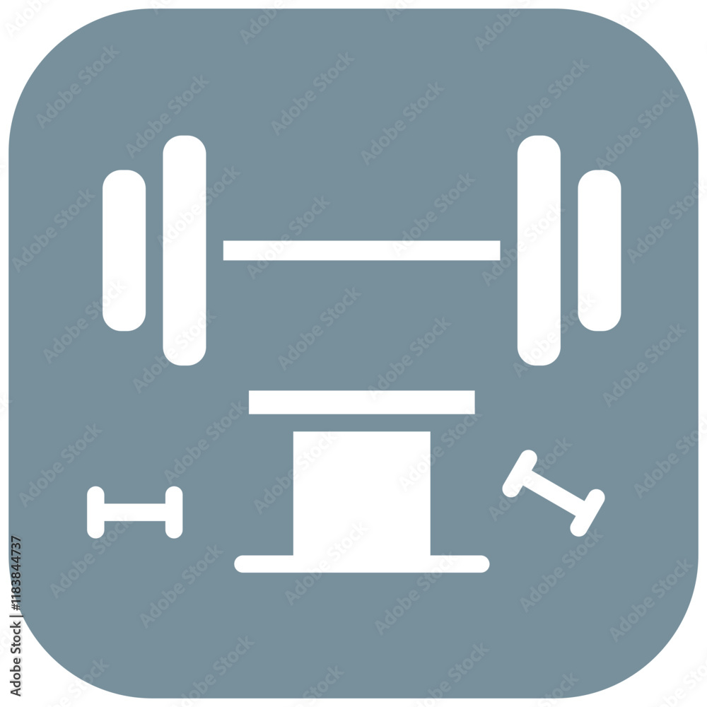 Gym vector icon illustration of Pilates iconset.