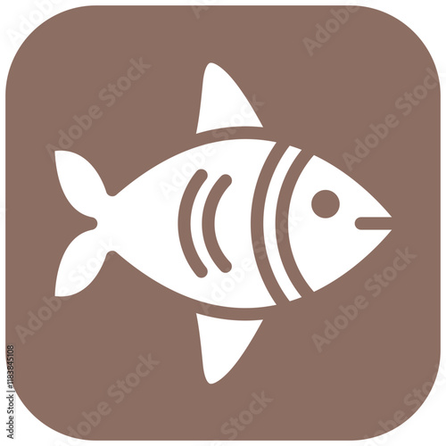 Fishes vector icon illustration of Coastline iconset.