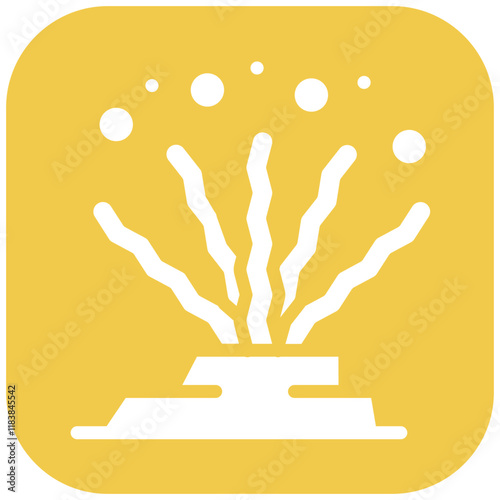 Seaweed vector icon illustration of Coastline iconset.