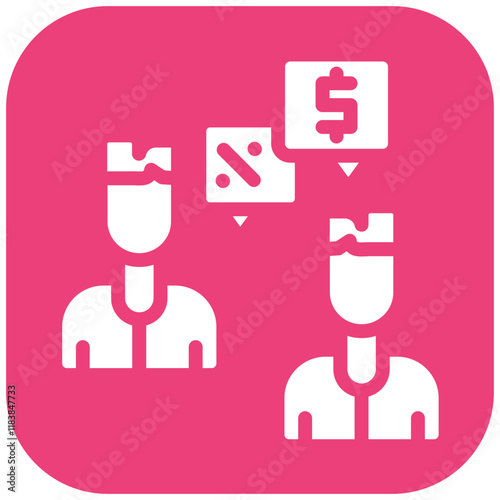 Backroom Bargain vector icon illustration of Corruption iconset.