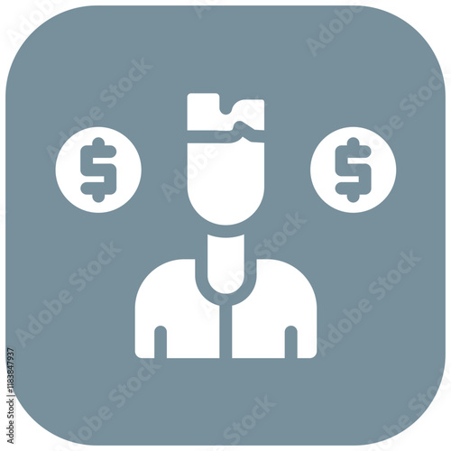 Dirty Contract vector icon illustration of Corruption iconset.