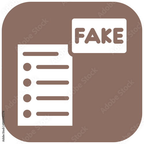 Fraudulent Document vector icon illustration of Corruption iconset.