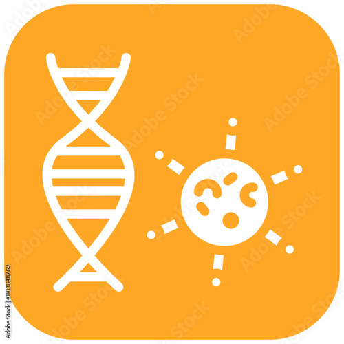 Viral Mutation vector icon illustration of Infectious Diseases iconset.