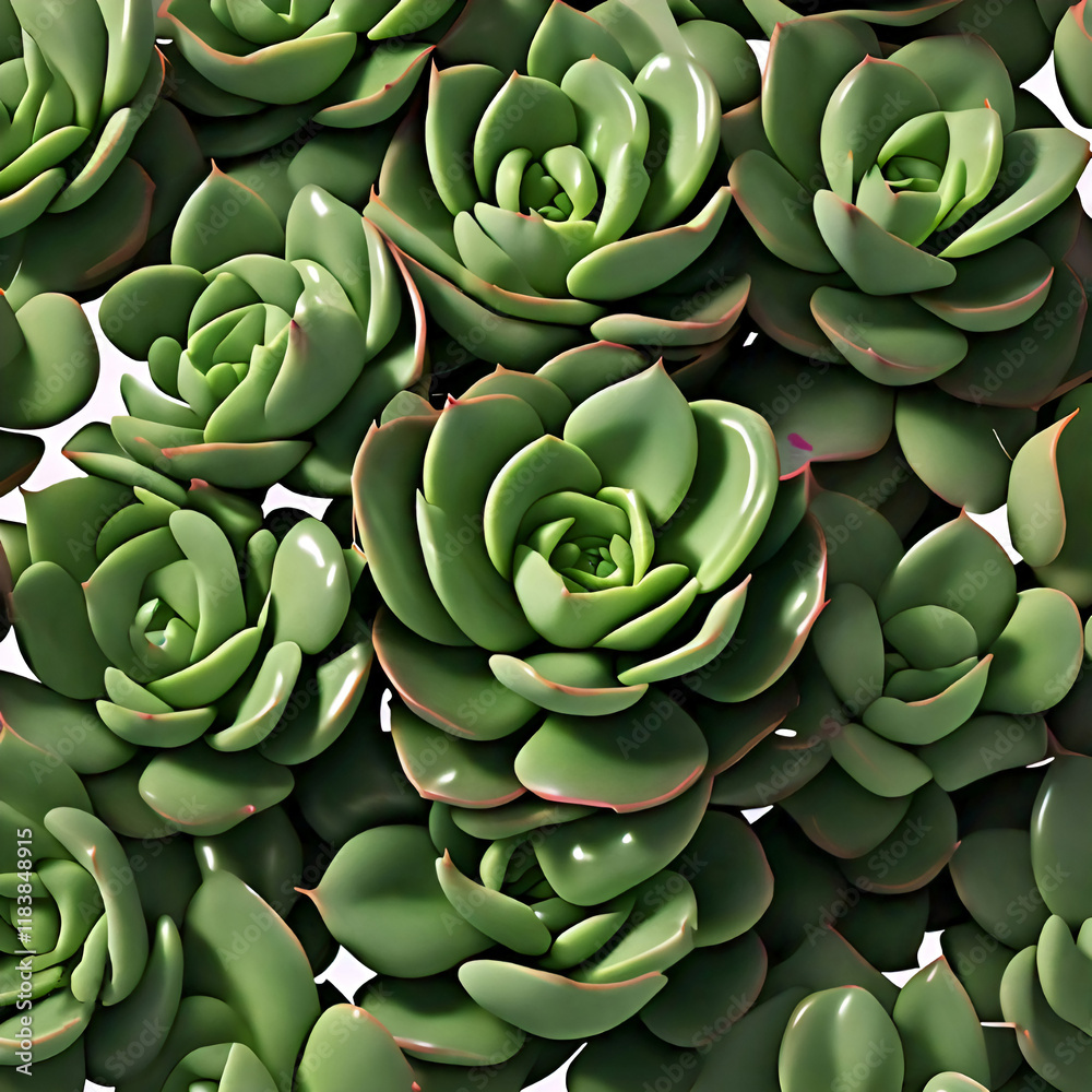 A close up of a cluster of succulent plants with thick fleshy leaves arranged in a rosette pattern A close up of a cluster of succulent plants with thick fleshy leaves arranged in a rosette pattern