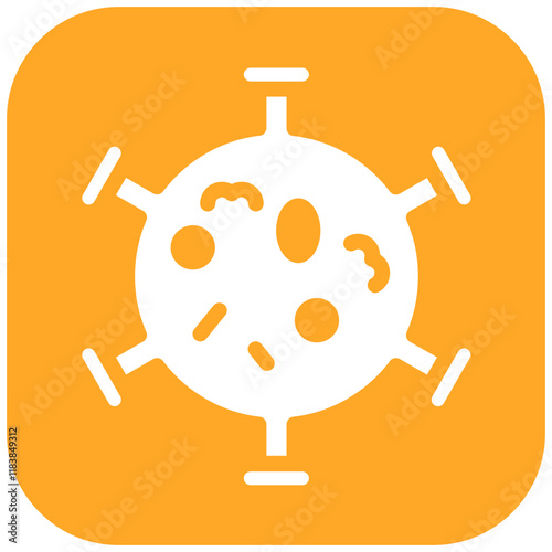 Cancer Cells vector icon illustration of Chemotherapy iconset.