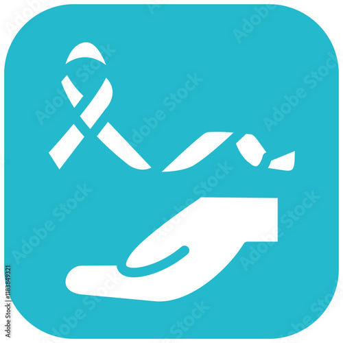 Cancer Awareness vector icon illustration of Chemotherapy iconset.