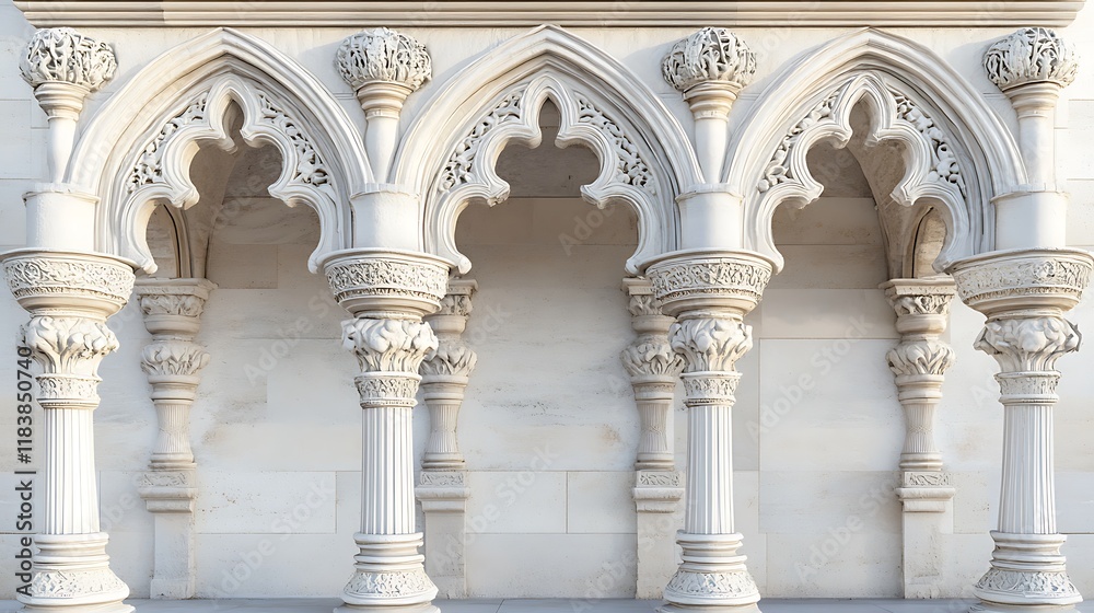 Ornate White Columns Architectural Detailing Ornate White Columns Architectural Detailing