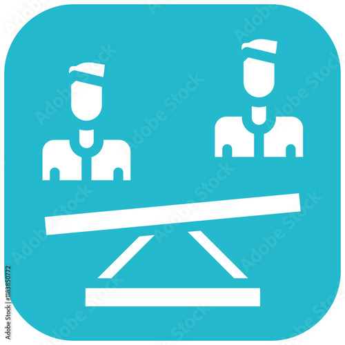 Bias vector icon illustration of Friendship iconset.