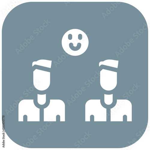 Bro vector icon illustration of Friendship iconset.