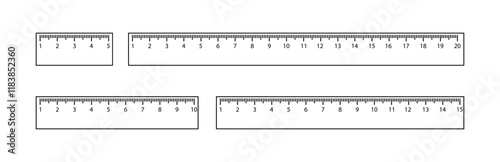 Line icons. Silhouette style. Vector icons.