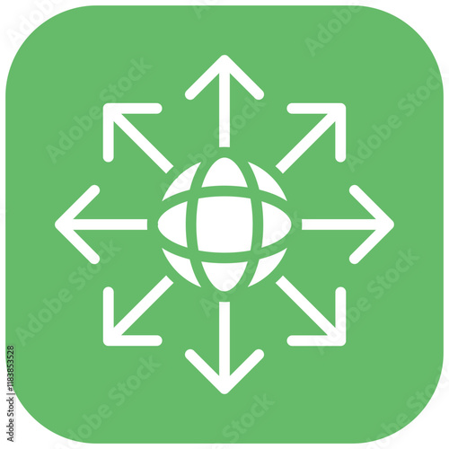 Network Expansion vector icon illustration of Networking iconset.
