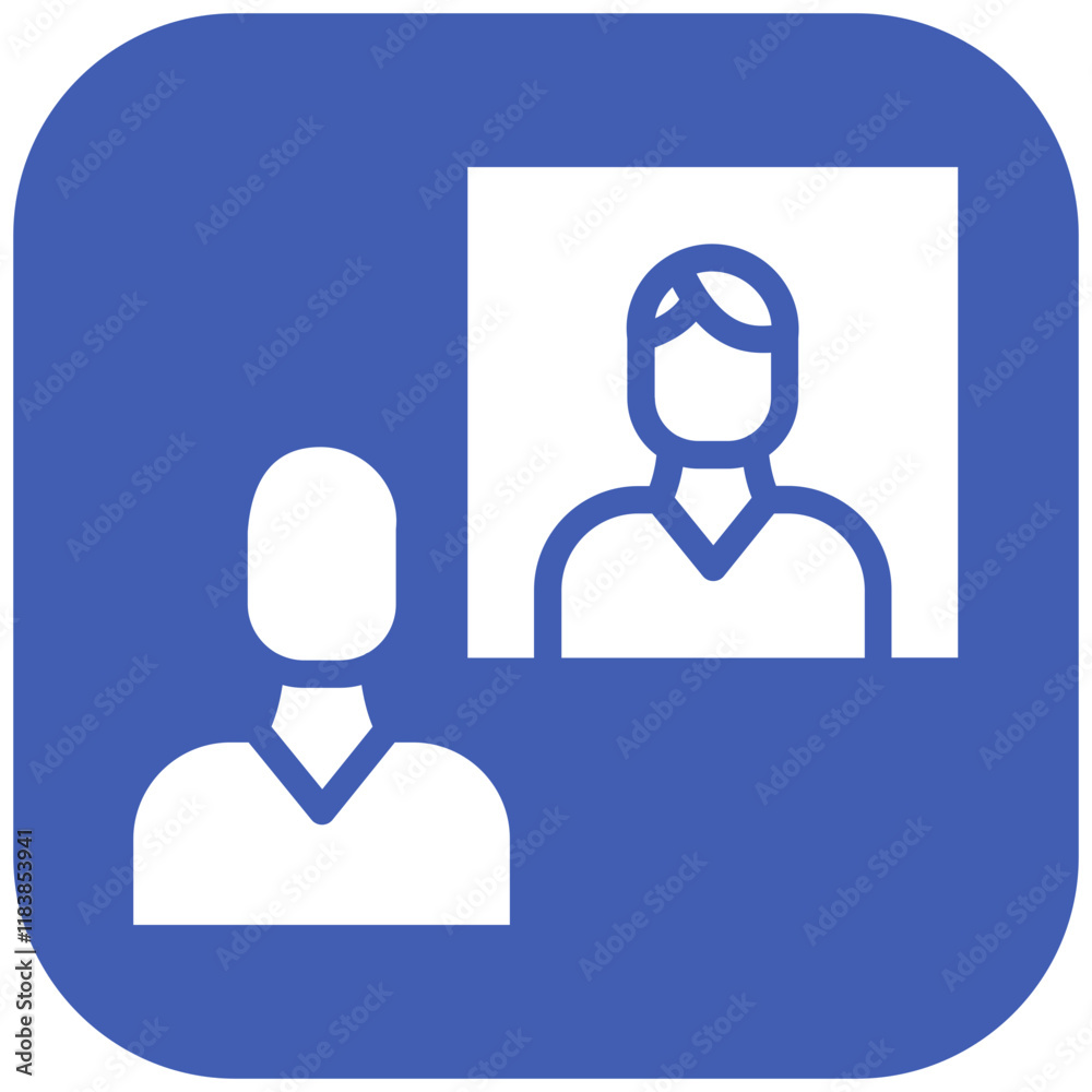 Self Awareness vector icon illustration of Leadership iconset. Self Awareness vector icon illustration of Leadership iconset.