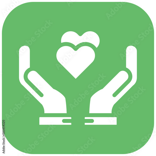 Compassion vector icon illustration of Leadership iconset.