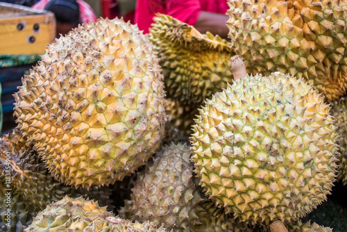 durian at the market