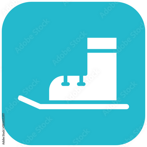 Snowshoes vector icon illustration of Outdoor Fun iconset.