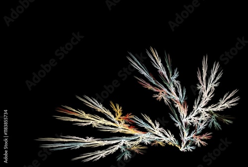 Computer generated fractal pattern and shape