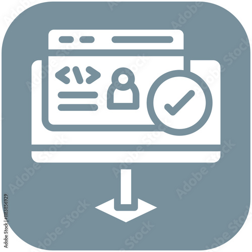 Limited Usability vector icon illustration of No Code iconset.