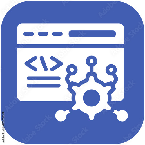 Framework vector icon illustration of No Code iconset.