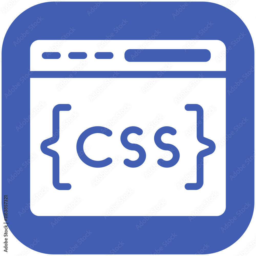 CSS vector icon illustration of No Code iconset. CSS vector icon illustration of No Code iconset.