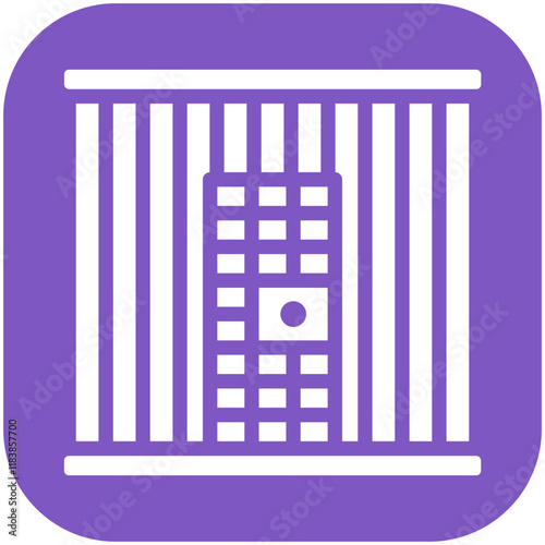 Prison vector icon illustration of Law & Legislation iconset.