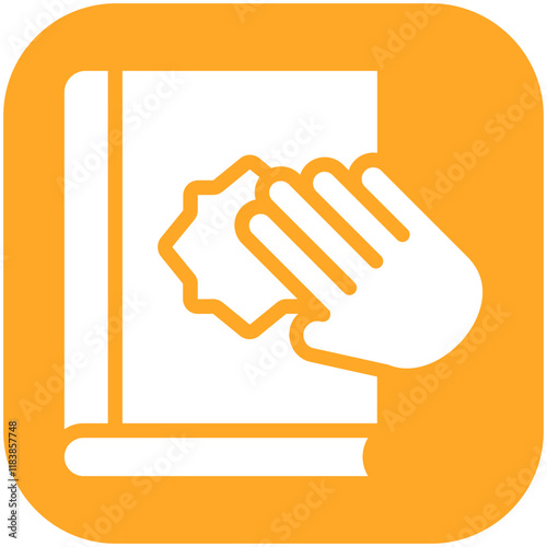 Oath vector icon illustration of Law & Legislation iconset.