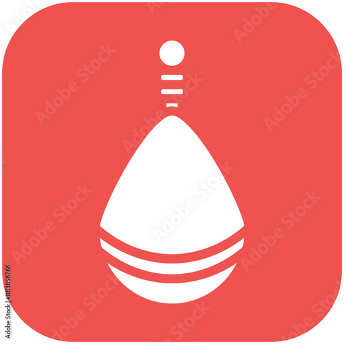 Sinker vector icon illustration of Fishing iconset.