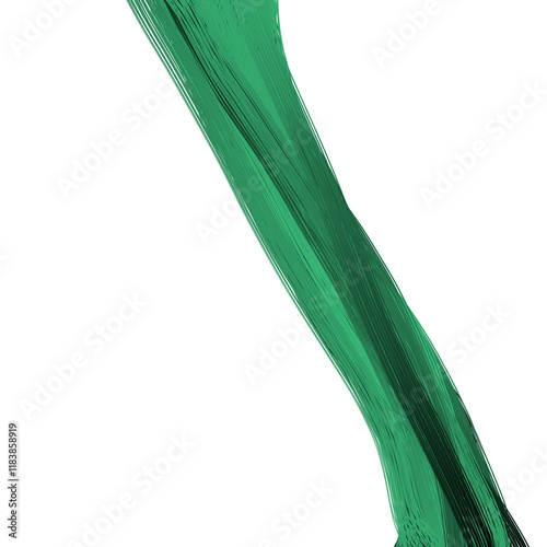 green onion isolated on white