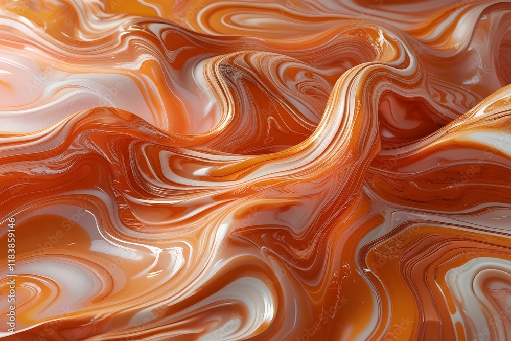 Fototapeta premium Abstract orange marble and granite texture.