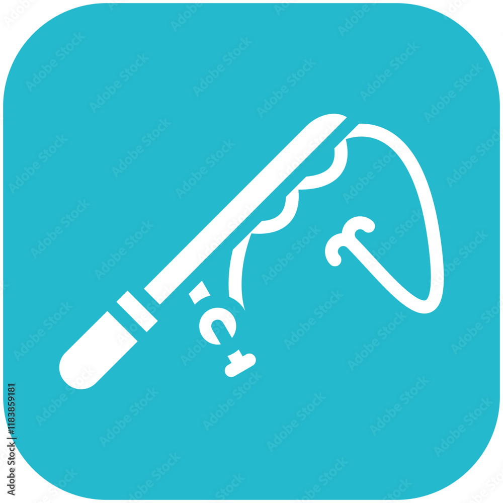 Fishing Rod vector icon illustration of Fishing iconset. Fishing Rod vector icon illustration of Fishing iconset.