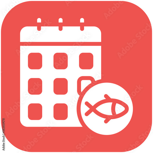 Fishing Season vector icon illustration of Fishing iconset.