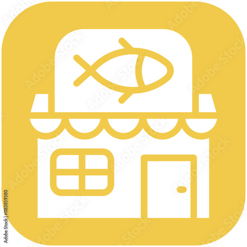 Fishing Gear Shop vector icon illustration of Fishing iconset.